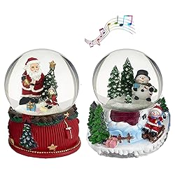 Koncenttop Christmas Snow Globe, 2pcs 100mm Snow