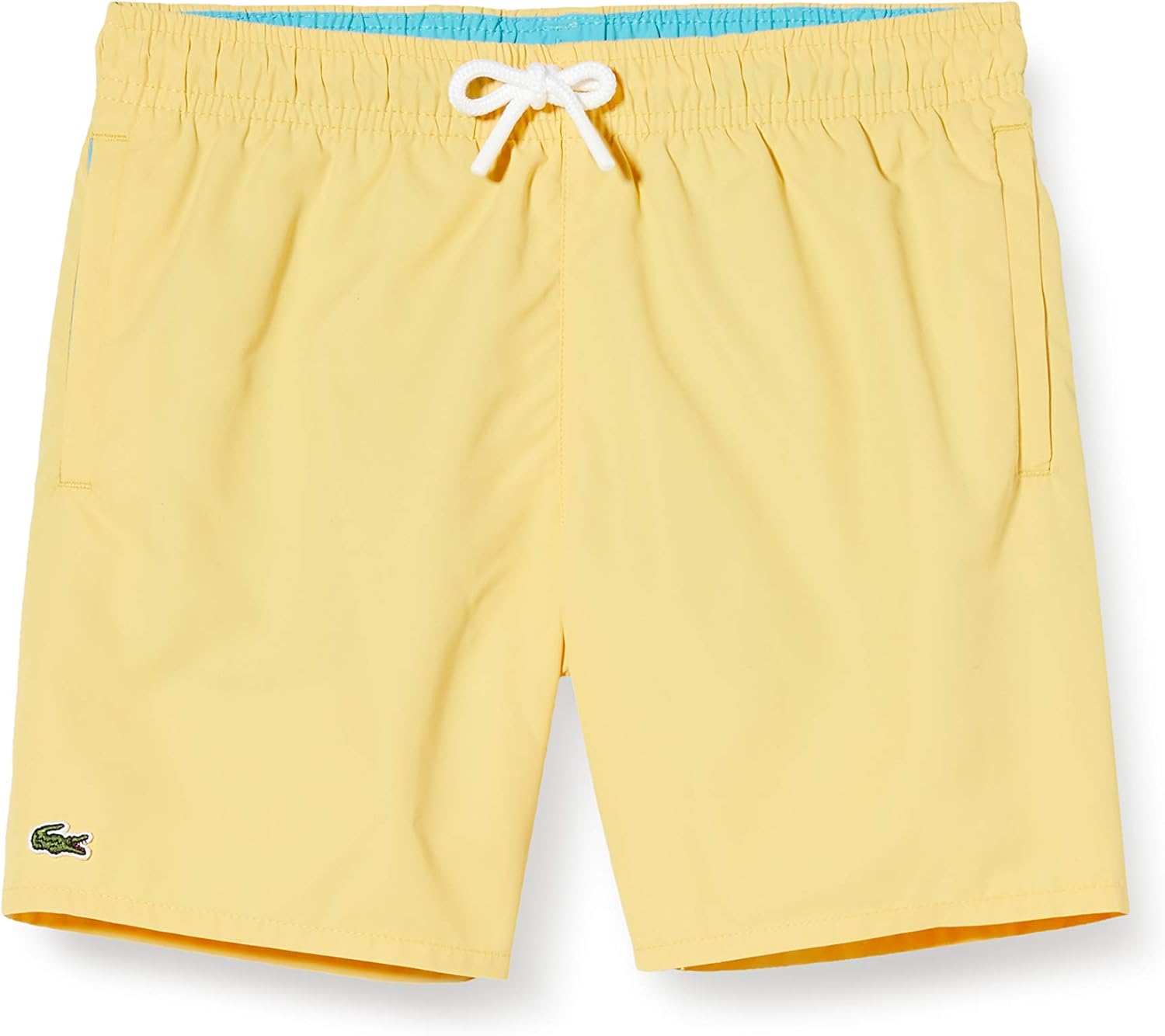 lacoste boys swim trunks