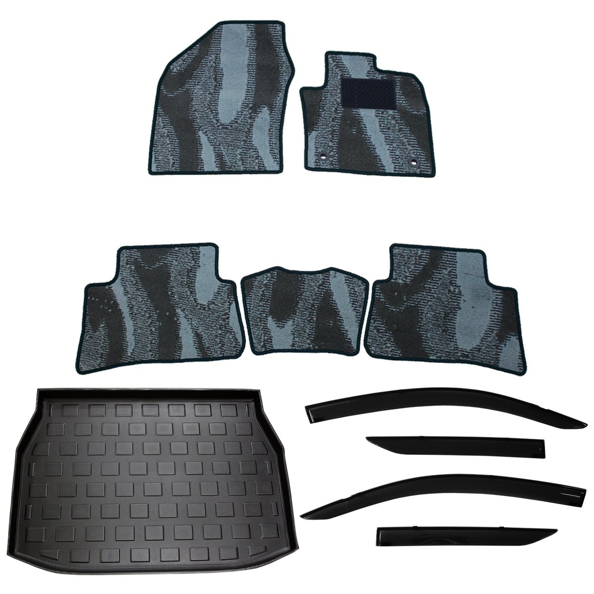 トヨタ C Hr Zyx10 車用 カーマット 織柄 B071hn58m5 ハイブリッド車 2wd