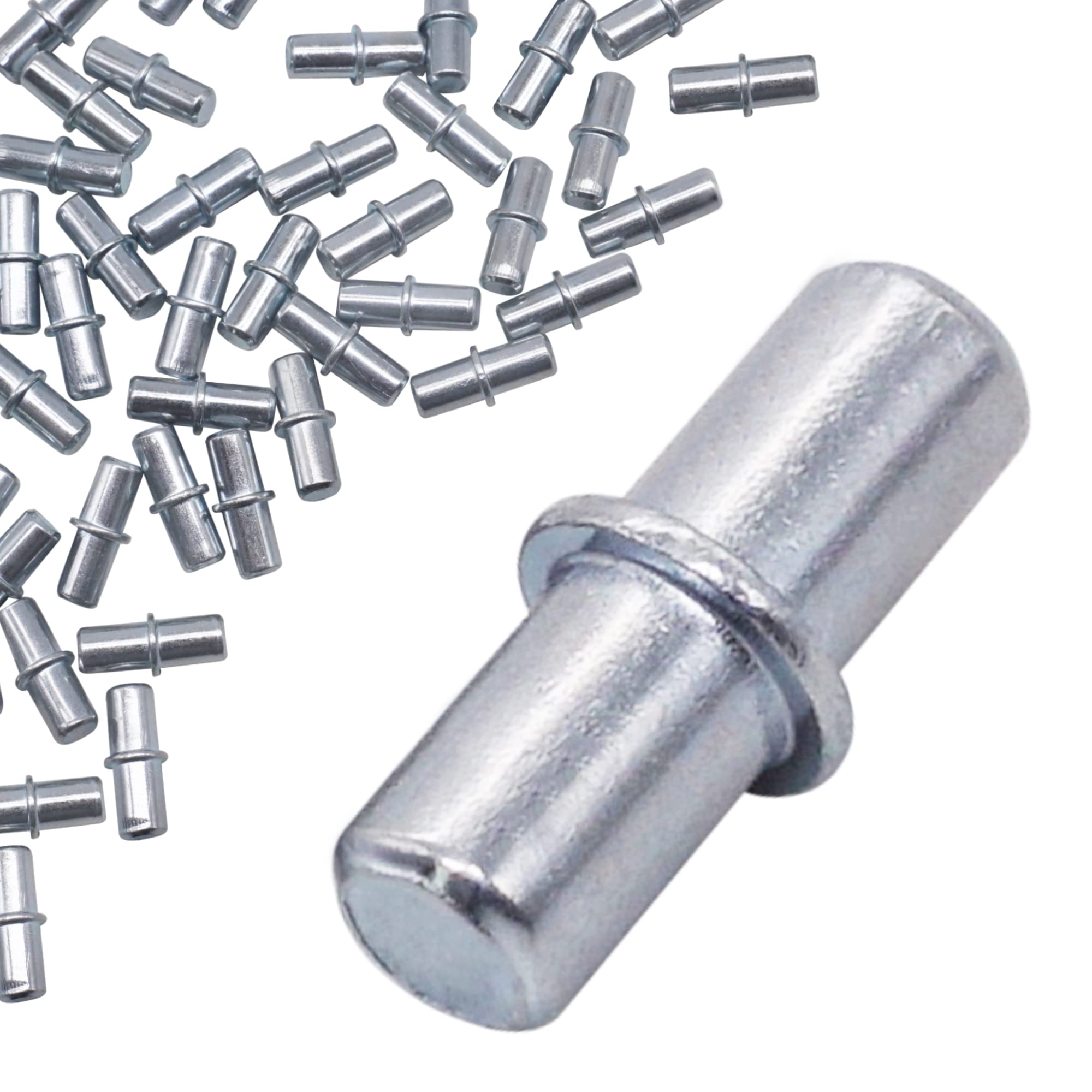 SKIR'CO (20 pcs) Shelf Pins 4 x 16 mm, Metal Shelf Support Pins, Shelf Brackets, Shelf Support Pegs