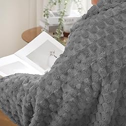 Puncuntex Grey Throw Blanket 50"×60" inches Fuzzy