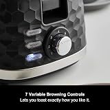 Morphy Richards Hive 2 Slice Toaster Black 850W Variable Browning view 5