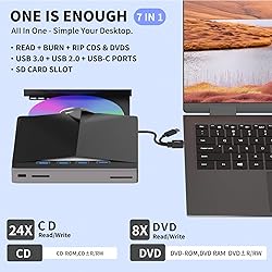 External CD DVD Drive for Laptop,Portable DVD