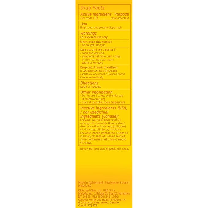 weleda diaper rash cream canada