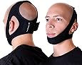 EarlyAdopters Anti-Snoring Chin Strap Device | Adjustable Sleep Aid Snore Solution Relief Antisnore Head Band for Men and Women (Large)
