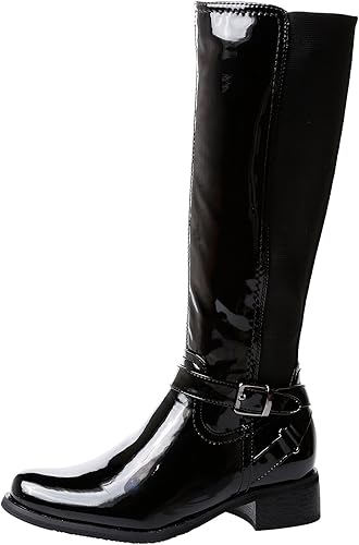 womens black boots size 10 wide