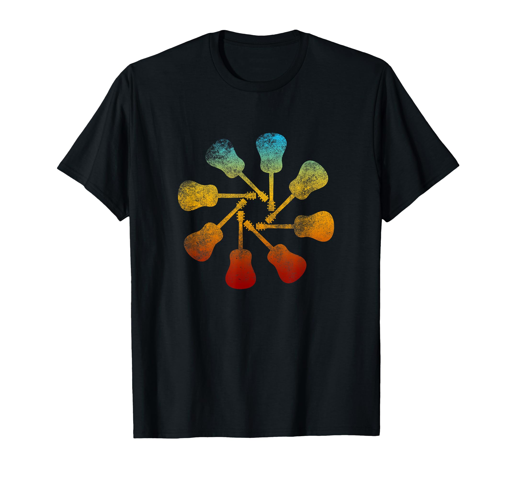 Acoustic Guitar Picks T Shirt Gifts Love Music Design Men T-Shirt
