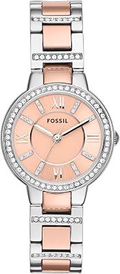 Montre pour Femmes Virginia, Mouvement à Quartz, boîtier en Acier Inoxydable argenté de 30 mm avec Bracelet en Acier Inoxydable, ES3405