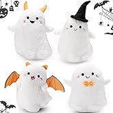 Liliful 4 Pcs Ghost Plush Toys Stuffed Animal Bulk 8 Inch Cute Ghost Mini Stuffed Animal Small Spooky Dolls Plushes for Baby Shower Favors Christmas Stuff Filler Classroom Prize(Classic)