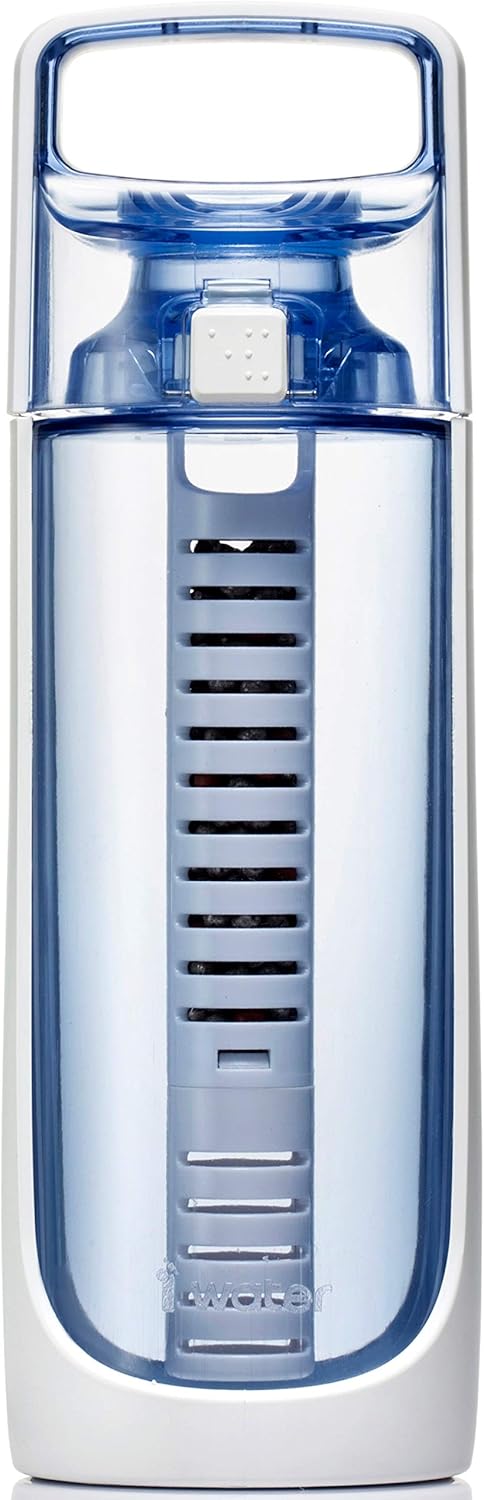 i-water Classic Portable 600 Alkaline Hydrogen Ionizer Bottle [600 ml/Blue]: Sports & Outdoors