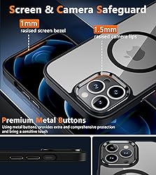 FNTCASE for iPhone 12 Pro-Max Case: Strong Magnetic