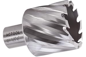 ACTOOL 1-5/8" Diameter × 1" Depth of Cut HSS ANNULAR CUTTER