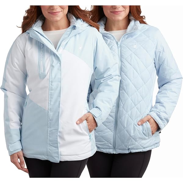 Amazon.com: Spyder Women's Prevail Jacket, Black/Green Flash