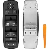 Master Power Window Switch, Fits 11-14 Dodge Durango, Jeep Grand Cherokee | 3 PINS + 8 PINS, Replaces# 68086693AC 68086693AD