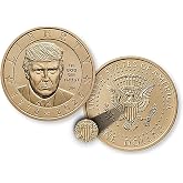 2026 President Trump Dollar Commemorative $1 Coin - P Single Coin in Hard Plastic Capsule Dual Date Semiquincentennial Coinage