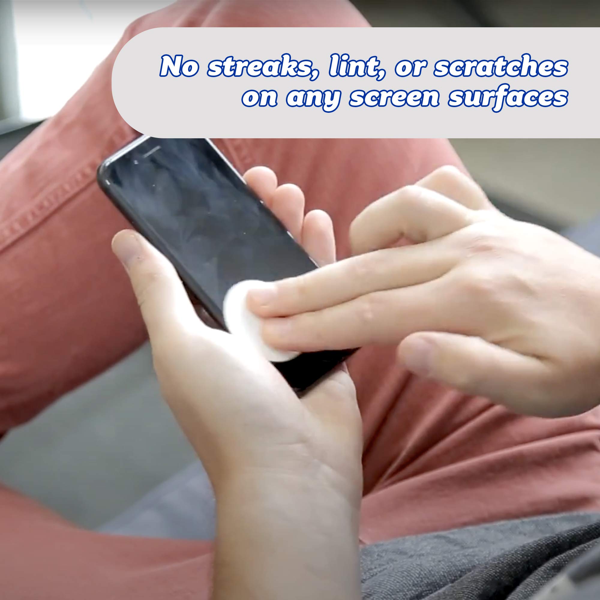 Scrub Daddy, Screen Daddy - Multi-color, Multi-use Microfiber Cleaning Pads for Electronic Screens With Convenient Storage, Scratch Free, Streak Free, Reusable and Washable, 3ct