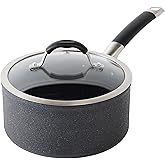 T-fal Stone Force Platinum Non Stick Saucepan w/Lid 3 Quart, Oven Broiler Safe 400°F, Multipurpose Sauce Pan, Handy Small Pot, Cookware, Kitchen, Pots and Pans, Dishwasher Safe, Black