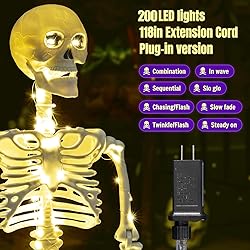 wymulot 2 Pack 40 Inches Plug Operated 400 LED