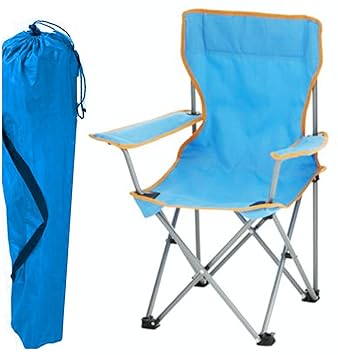 Kids Childrens Folding Camping Chair Fishing Hiking Picnic Garden Collapsible Outdoor With Carrying Bag By Tesco