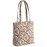 Vera Bradley Premium Cotton Small Original Zip Tote Bag, Daffodils