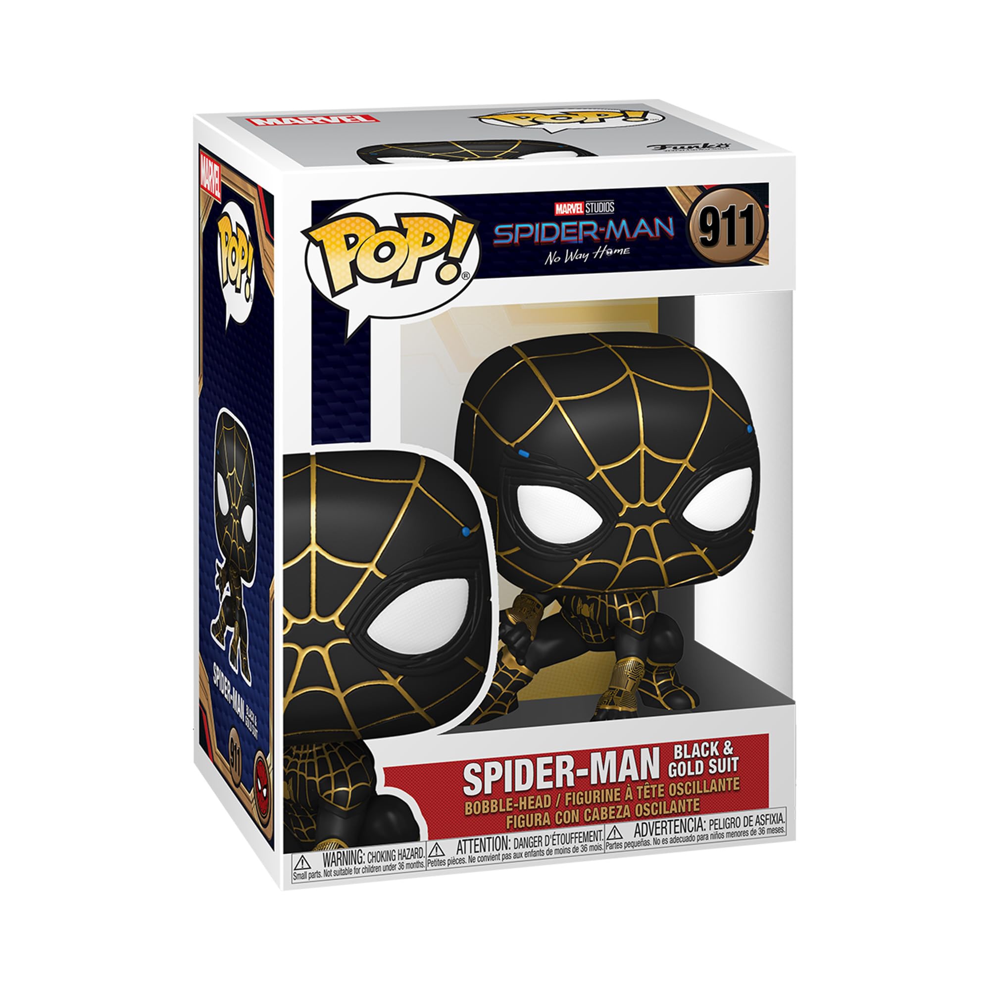 Funko Pop! Marvel: Spider-Man Black and Gold - Spider-man - Collectable Vinyl Figure - Gift Idea - Official Merchandise - Toys for Kids & Adults - Movies Fans - Model Figure for Collectors