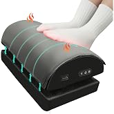 Snailax Foot Rest Under Desk, Heated Footrest with Vibration, Feet Warmer | Double-Layer Height Adjustment, 3 Heat Levels, Vibration Massage, Memory Foam And A Non-Slip Washable Cover For Daily Comfort