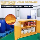 Horison Industries COSHH Cabinet Fireproof Flammable Storage 915x900x459mm view 3