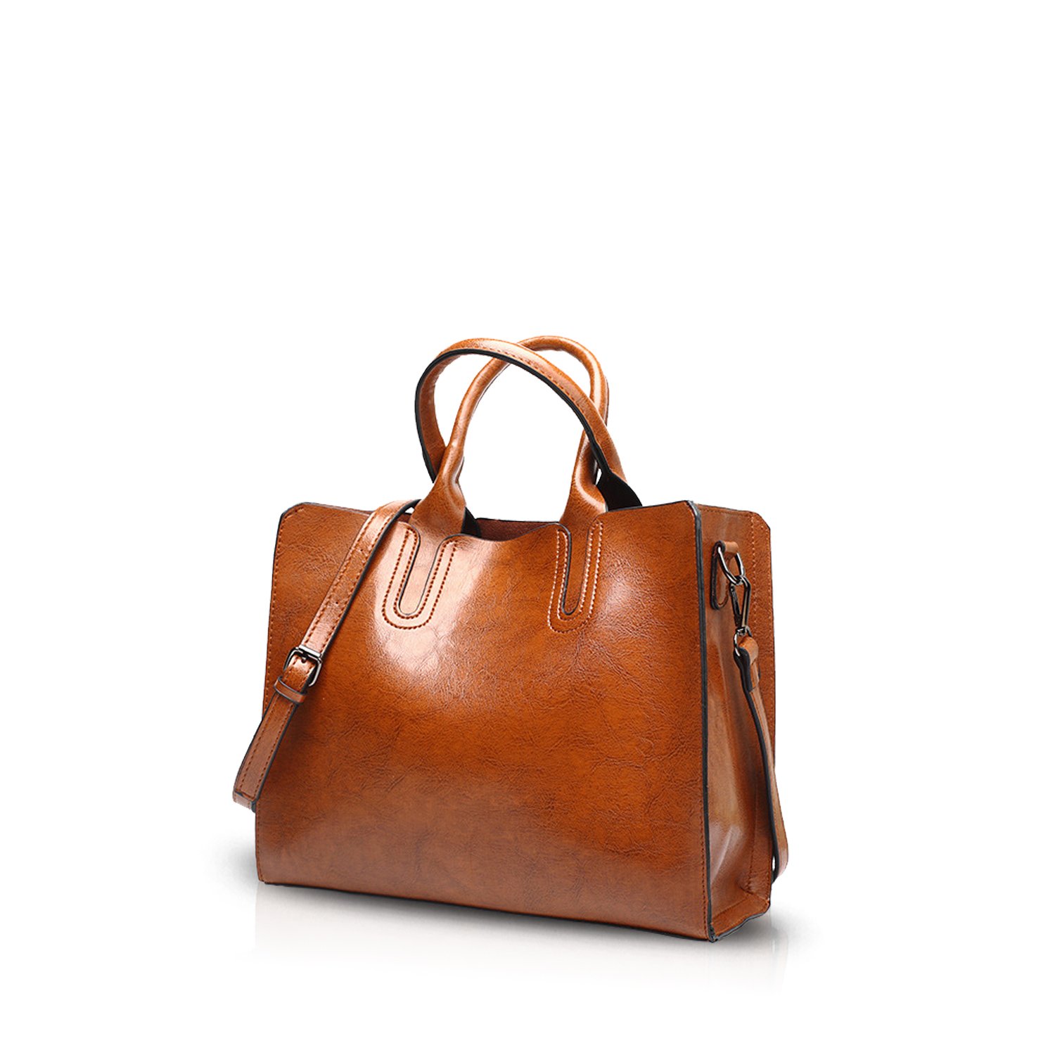 Nicole&Doris Tote Handbag Women Shoulder Bag Ladies Messenger Bag Crossbody Bag Purse Tote Hobos PU Leather Brown