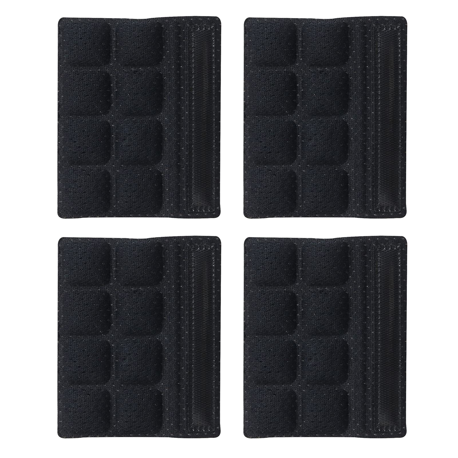 Jipemtra Helmet Chin Pads Foam Pads Set Chin Strap Padding Replacement Universal for Cycling Bike Motorcycle Outdoor (Black 4PCS)