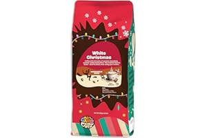 Crazy Cups Flavored Ground Christmas Coffee, White Christmas Coffee in 10 oz Bag, For Brewing Flavored Hot or Iced, (Pack of 1)