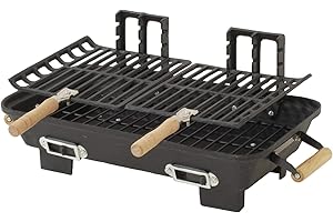 Marsh Allen 30052AMZ Kay Home Product's Cast Iron Hibachi Charcoal Grill, 10 by 18-Inch (Limited Edition)