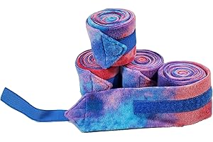 BIG BLACK HORSE LLC Big Black Horse Tye Dye Fleece Polo Leg Wraps - Set 4 (Pony)