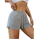 SHENHE Women's Drawstring Waist Shorts Elastic Low Rise Casual Summer Shorts