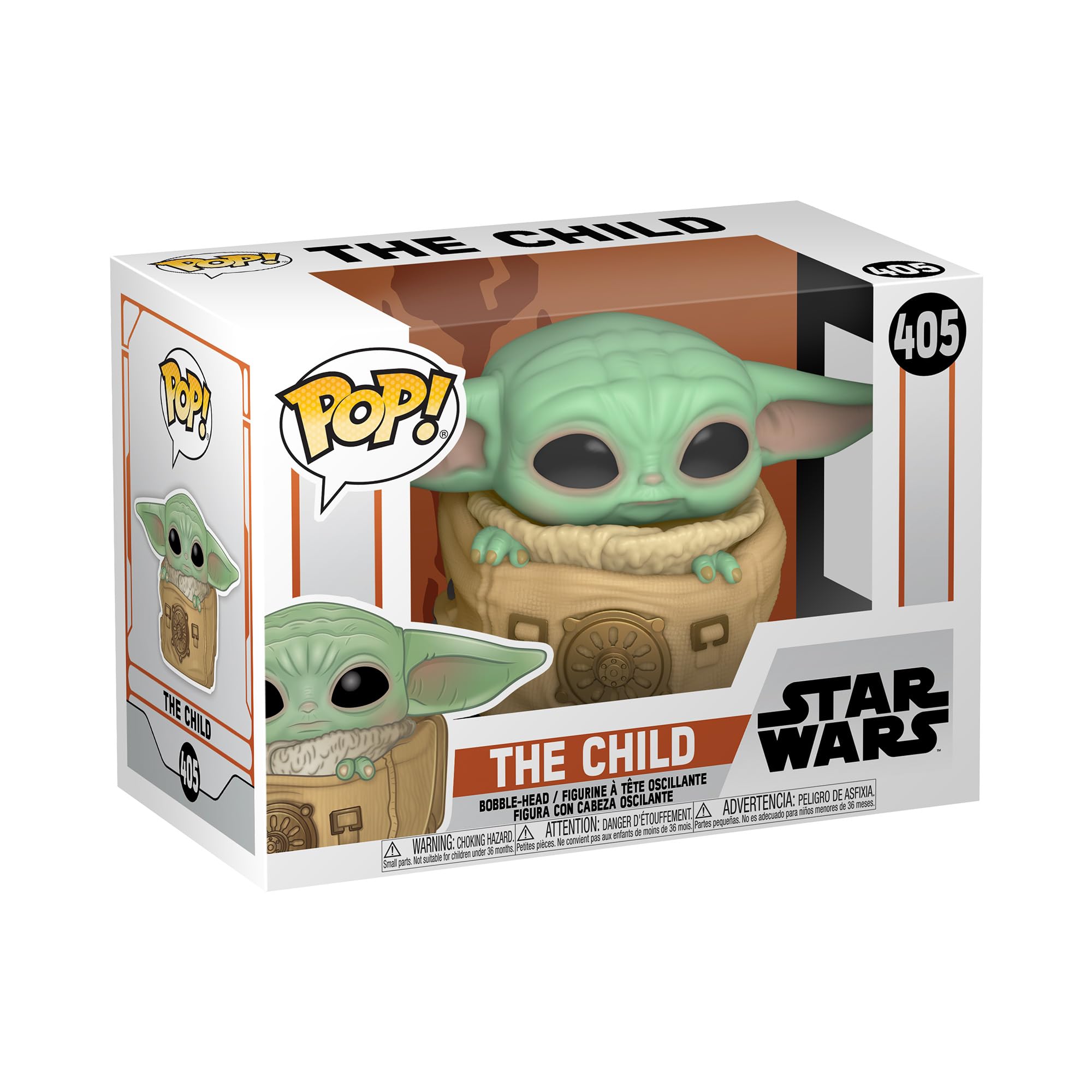Funko POP! Star Wars: The Mandalorian - Grogu (the Child, Baby Yoda) With Bag - Collectable Vinyl Figure - Gift Idea - Official Merchandise - Toys for Kids & Adults - TV Fans