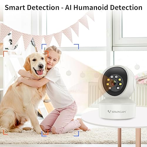 VSTARCAM 2K Indoor Security Camera, Pet Camera with Speaker