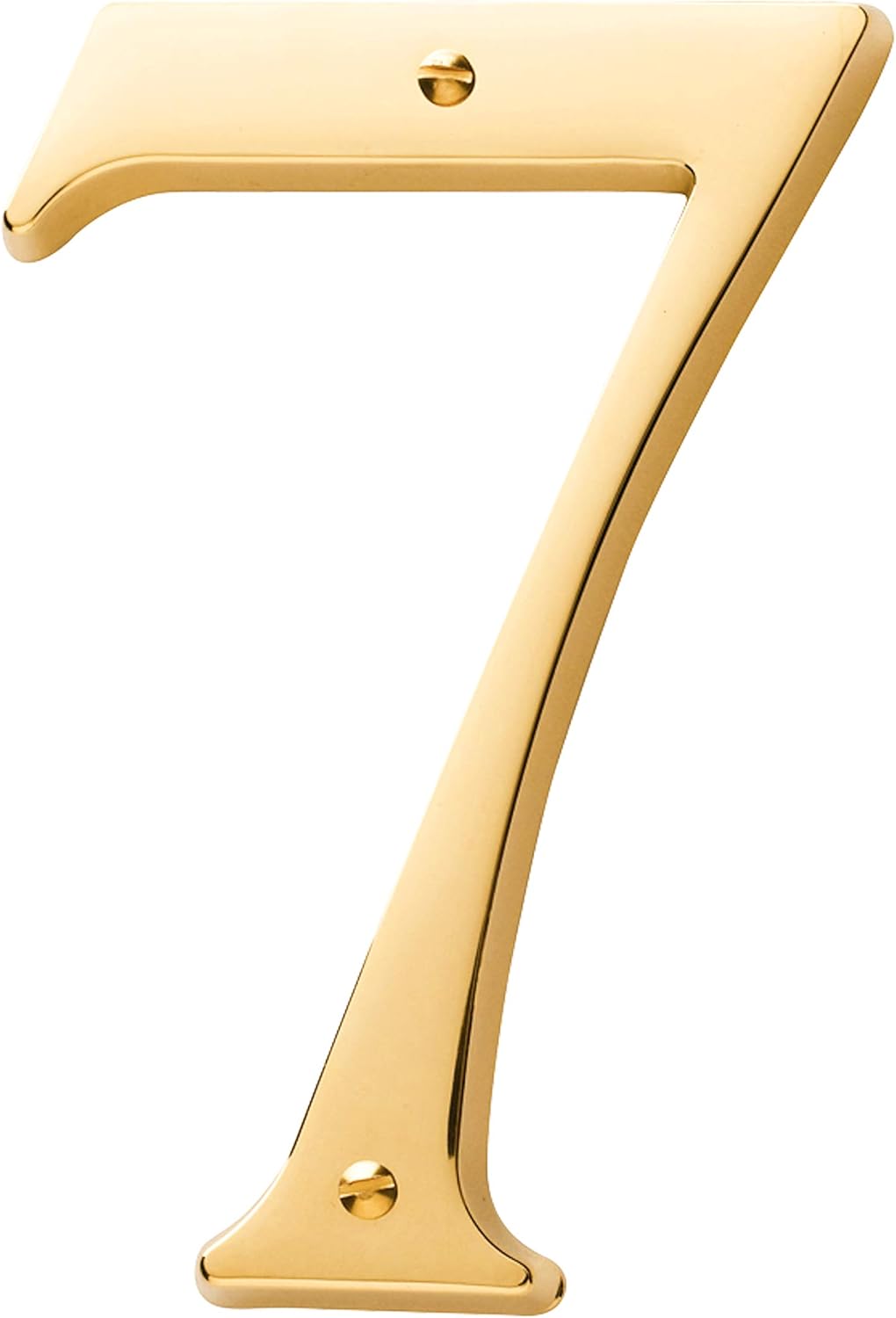Baldwin Estate 90677.003.CD Solid Brass Traditional House Number Seven in Polished Brass, 4.75"