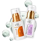 Elif4 Care 2-in-1 Hydration & Brightening Facial Serum Set – Vitamin C + Hyaluronic Acid – Anti-Aging, Deep Moisture, Dark Spot Corrector – Vegan, All Skin Types – 2 x 30 ml
