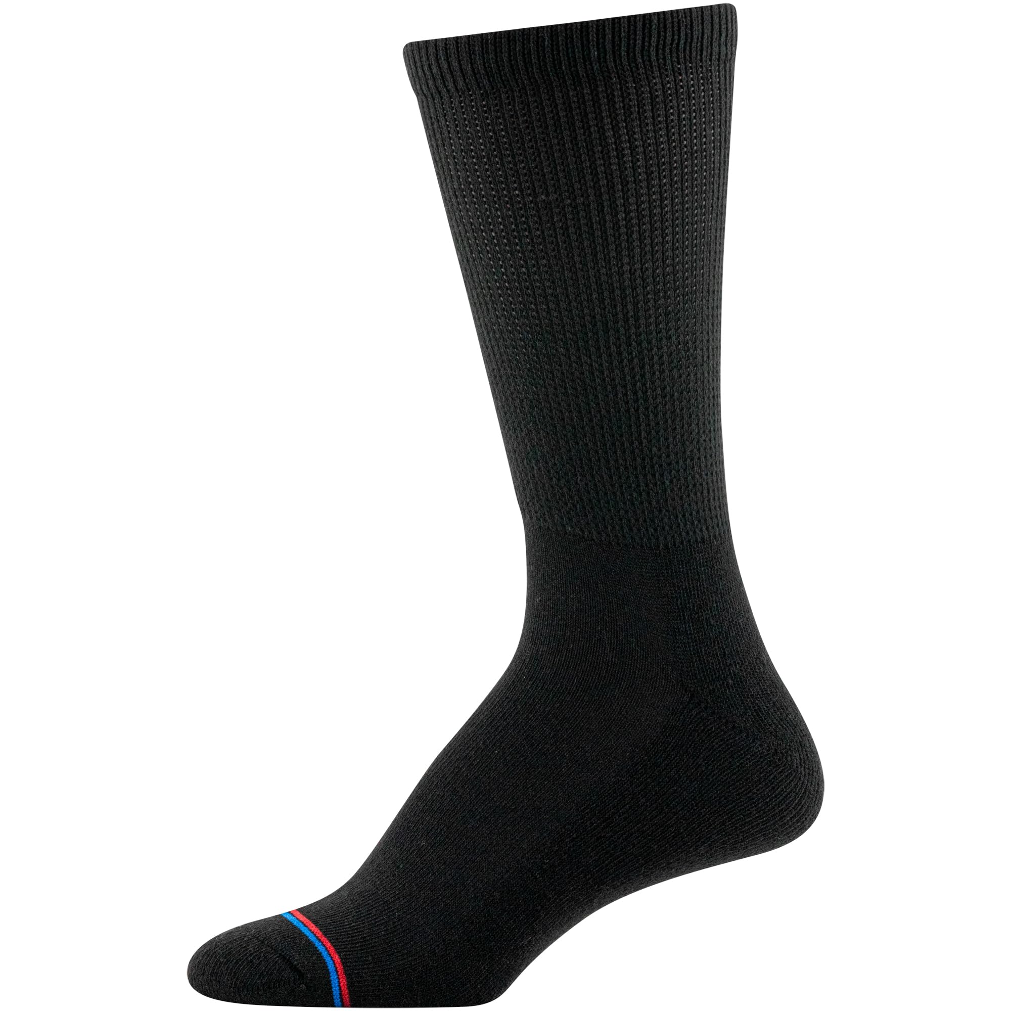 MediPeds Adult Crew Socks With Non-Binding Top and Cushion, Multipairs