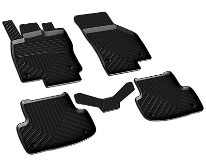 Gummi Fussmatten Auto Gummimatten Original Qualität Hohem Rand Passend für VW Golf 7 Bj ab 2012