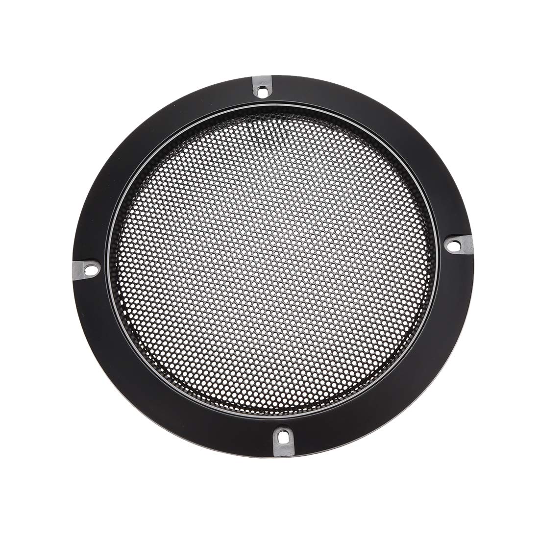 sourcing map Speaker Grill Cover 5 Inch 153mm Mesh Decorative Circle Subwoofer Guard Protector Black