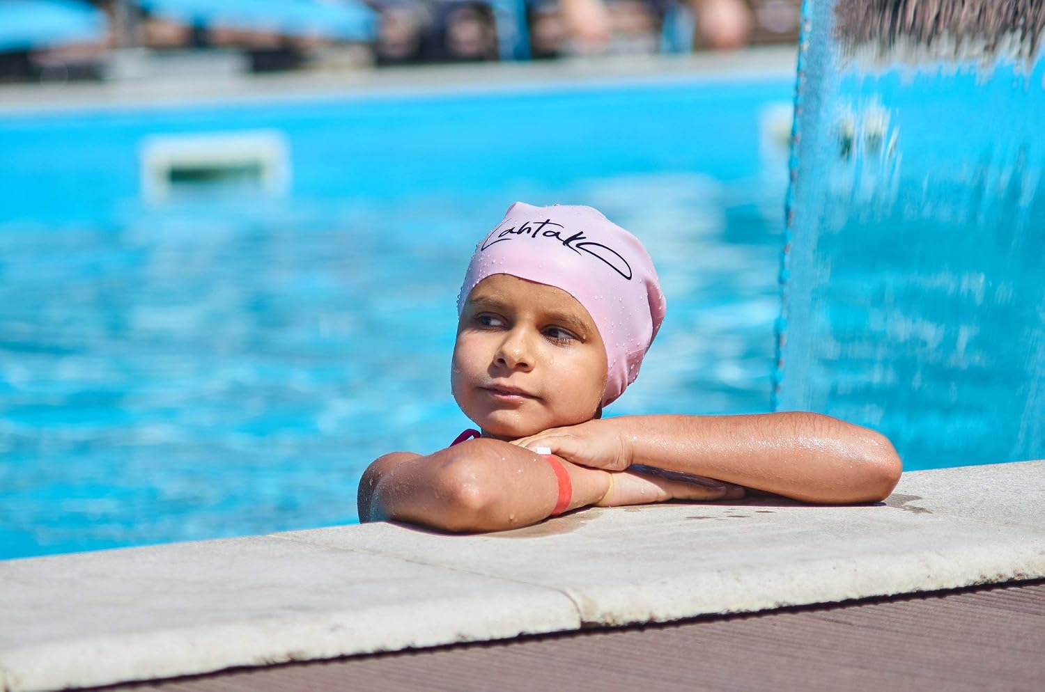 Hair Swimming Cap for Girls Boys Kids 