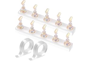 Etercycle Nail Stand for Press On Acrylic Nails Art Display Stand Nail Holder for Painting Magnetic Nails Stand with Double-sided Tape for Home DIY Salon Supplie (Yellow)