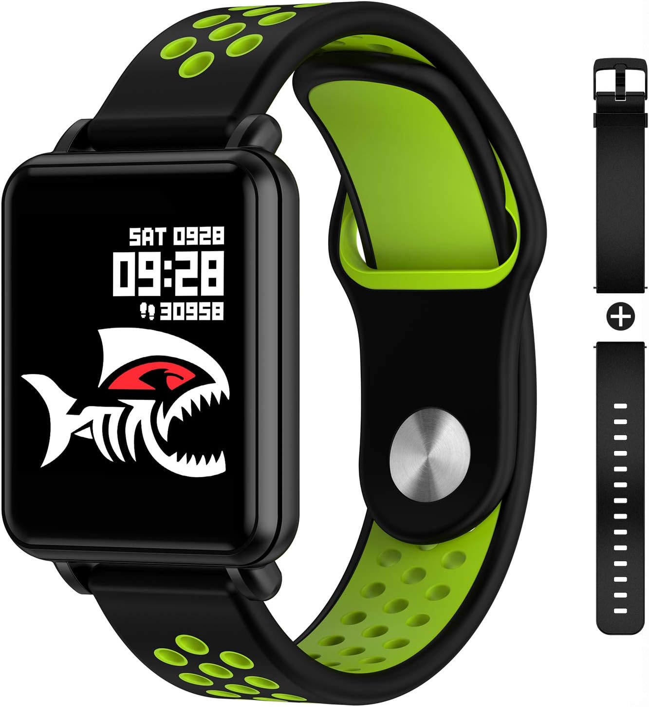 COLMI Smart Watch Full Touchscreen Smartwatch for Women Men, IP68 Waterproof Fitness Tracker Compatible with iPhone Andriod, Bluetooth Pedometer, Heart Rate and Blood Pressure Monitor