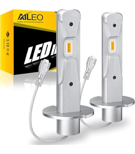 2Pcs H3 LED Fog Light Bulb Conversion Kit Super White Bright DRL Lamp 6500K 100W - La Paz County - Foto 8