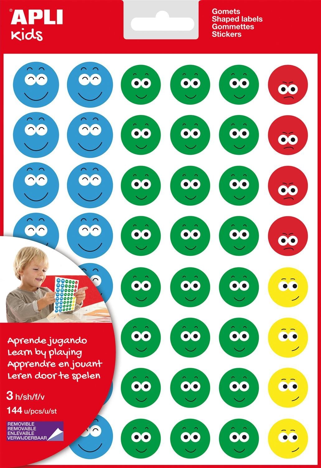 Apli Happy Face Stickers