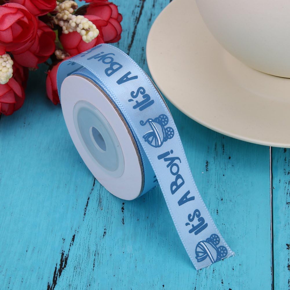 Nastro Di Raso Per Baby Shower It's A Boy/It's A Girl - 10 Yards