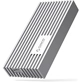 ORICO 40Gbps NVMe SSD Enclosure, M.2 to USB-C Adapter for NVMe M-Key 4TB SSD 2280, Aluminum M2 External SSD Case, Compatible with Thunderbolt 3/4 USB3.2/3.1/3.0/Type-M234-Silver