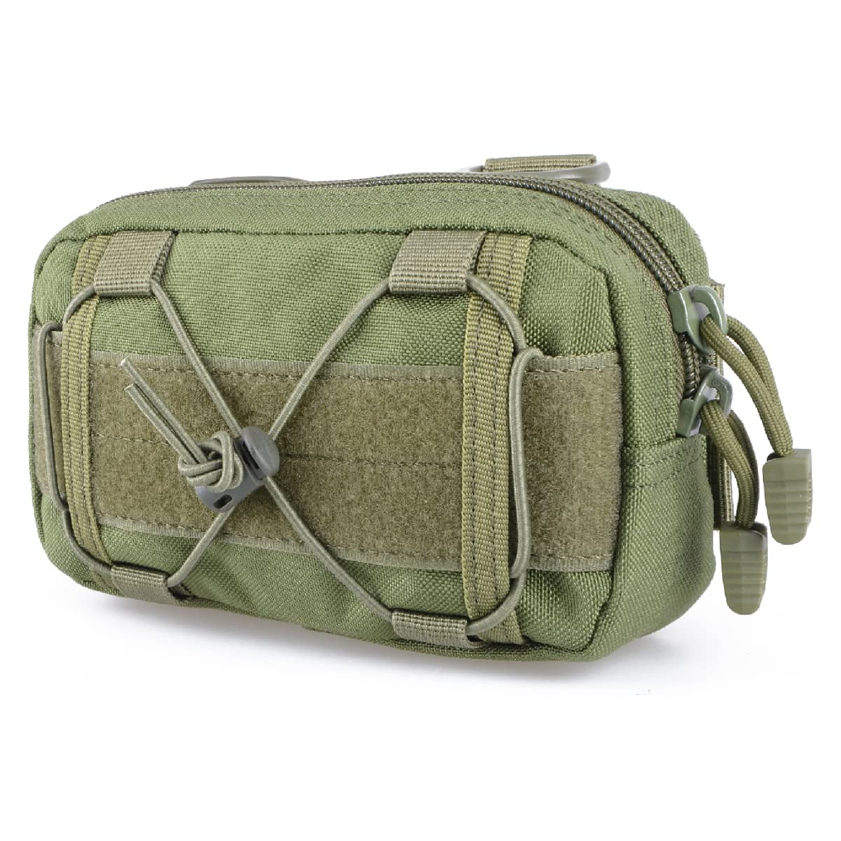 TRIWONDER Tactical Admin Molle Pouch Military Molle Pouches Horizontal Belt Pouch EDC Utility Pouch (Green)