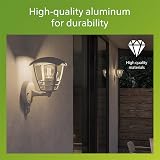 Philips Creek Outdoor Wall Light IP44 Motion Sensor Aluminium White view 7