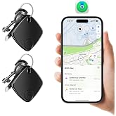 2 Pack Bluetooth Tracker Works with Apple Find My, Key Finder Locator with Sound, Anti-Lost Device for Wallet Keys iPhone, GPS Tracking Device for Kids Pets Luggage